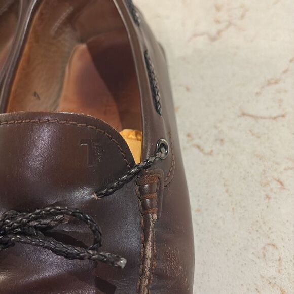 TOD’S Brown Leather Loafers SZ 7 main image 9